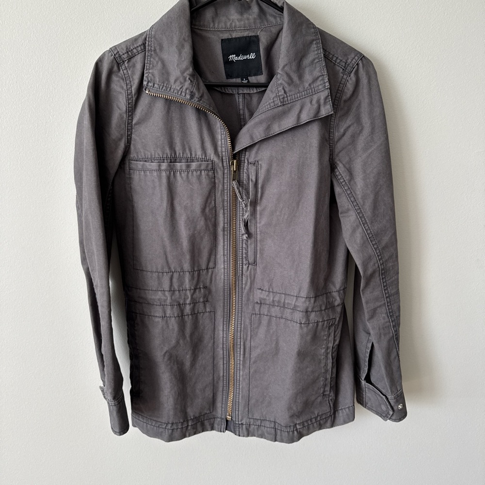 Madewell Charcoal Zip-Up Jacket